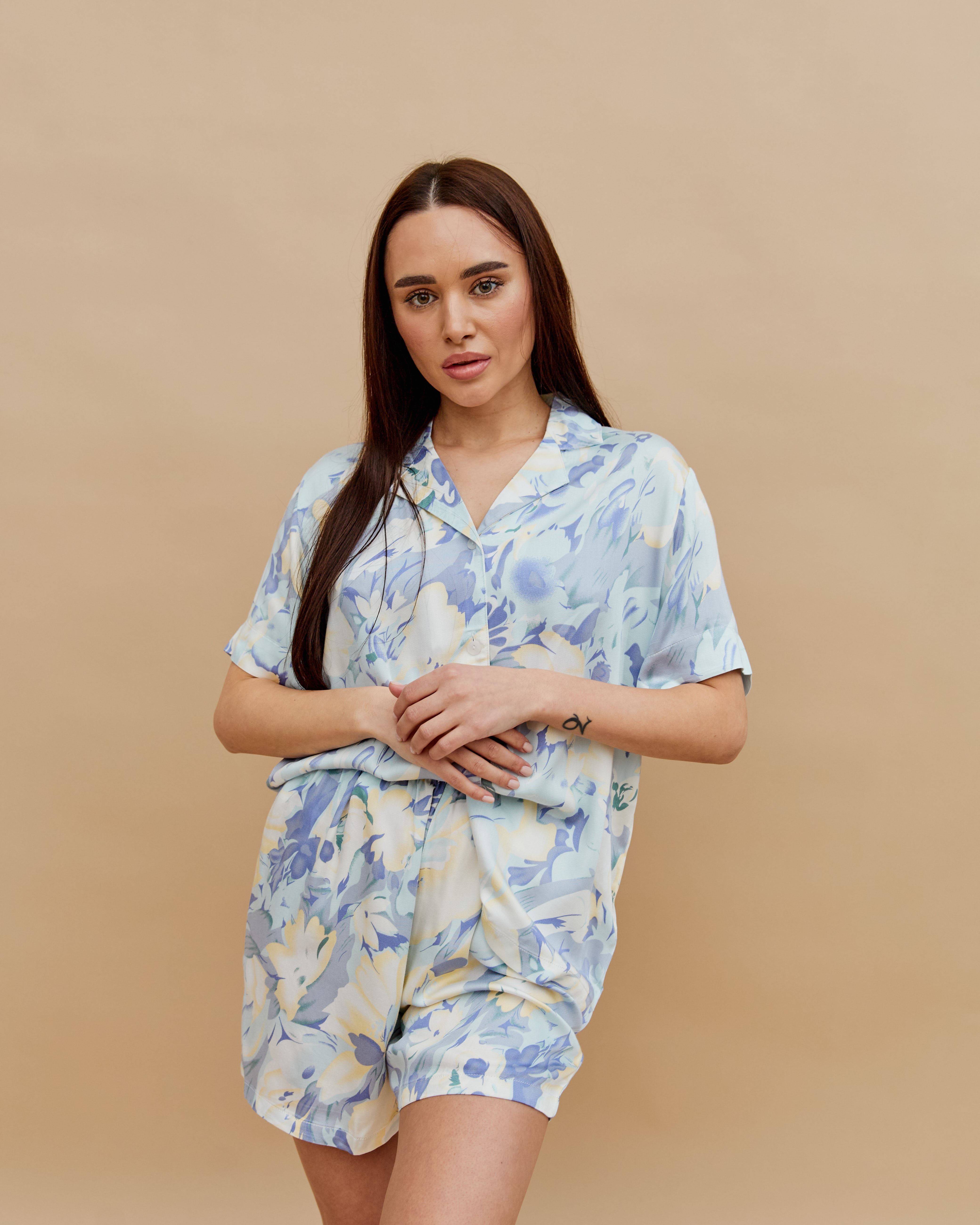 Піжама з шортами Blue Garden